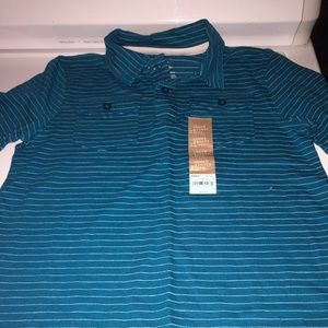Sonoma Golf Shirt in Turquoise- striped, boys